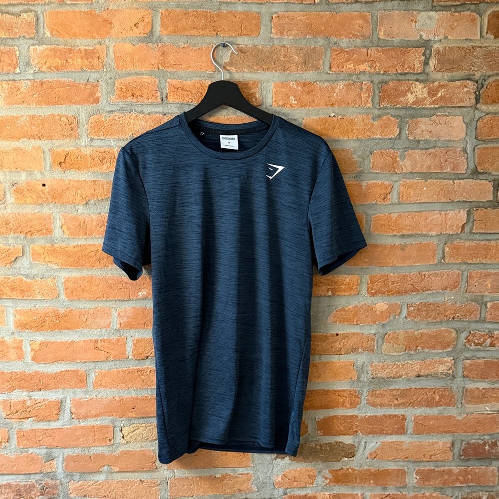 Gymshark Men’s Performance Mesh T-Shirt Navy Blue Size Medium
